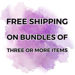 Free shipping when you bundle 3 items or more!
